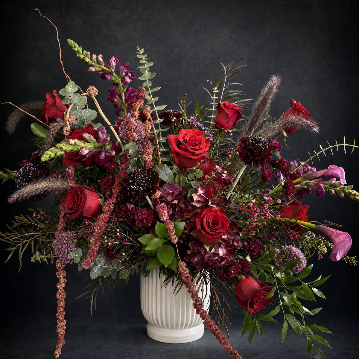 Dark and Moody - white urn