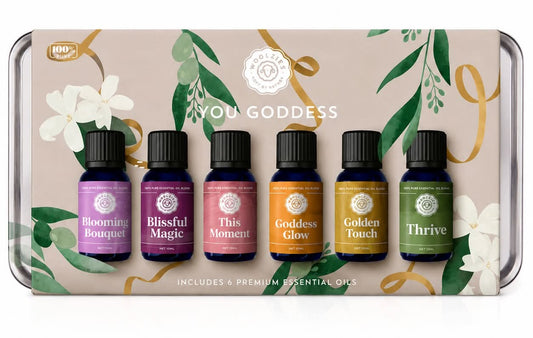 You Goddess Essential Oil Gift Set | 6 Premium Aromatherapy Oils for Relaxation & Self-Care
