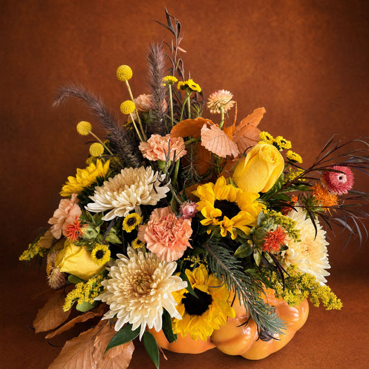 Warm Autumn orange pumpkin