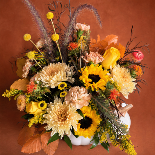 Warm Autumn white pumpkin
