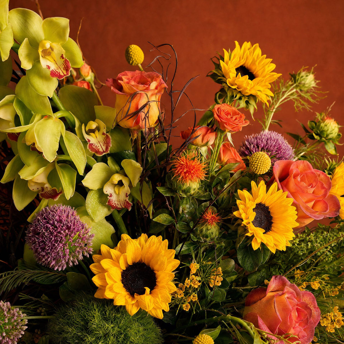 Warm Autumn white urn