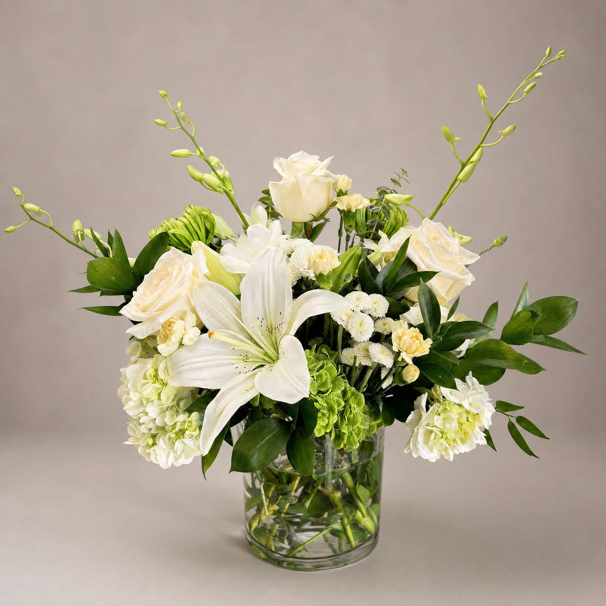 White and Green cylinder