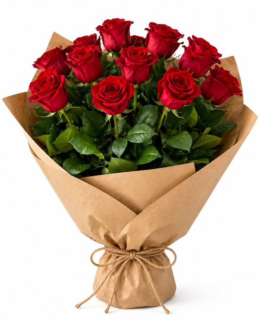 Classic Dozen Roses Bouquet | Choose Your Color